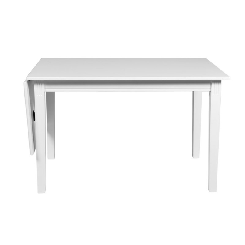 RO Witts Extending Dining Table Rectangular Small White